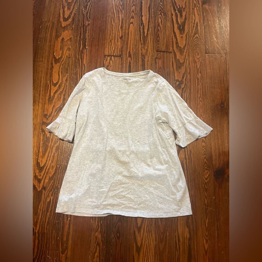Lands’ End Grey Mid-Length Sleeve (Womens M, Like New)